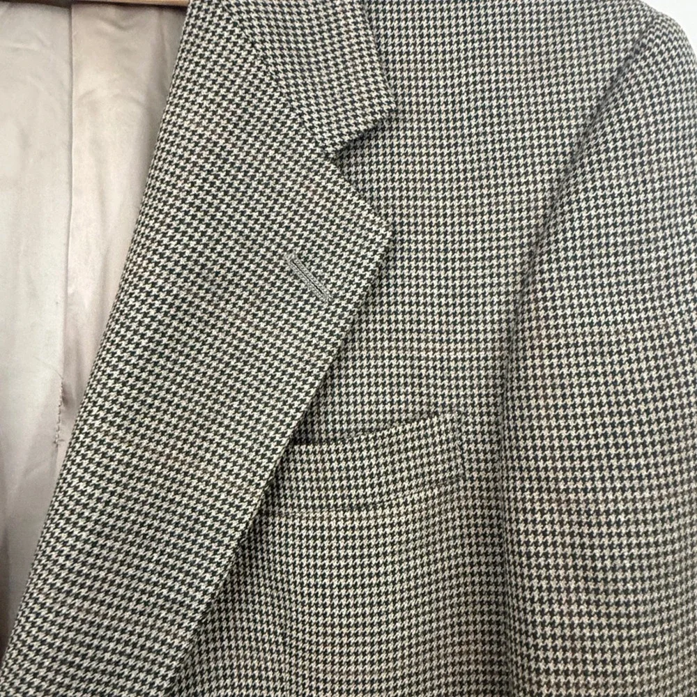 Vintage Hart Schaffner Marx Gun Club Check Wool 39R Blazer Sport Coat Academic